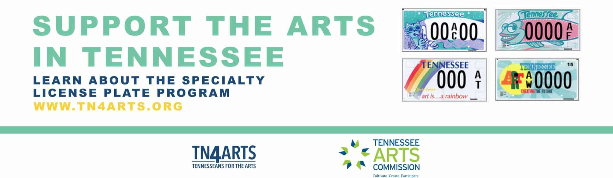 Support The Arts In Tennessee - Learn About The Specialty License Plate Program - www.tn4arts.org