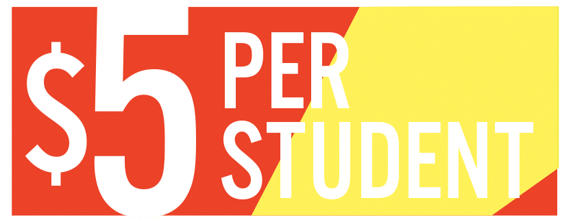 $5 per student